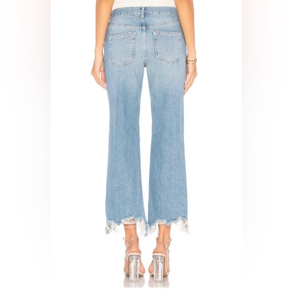 Free People We The Free Maggie Straight Jean in Light Stone Size 30 - Picture 5 of 16